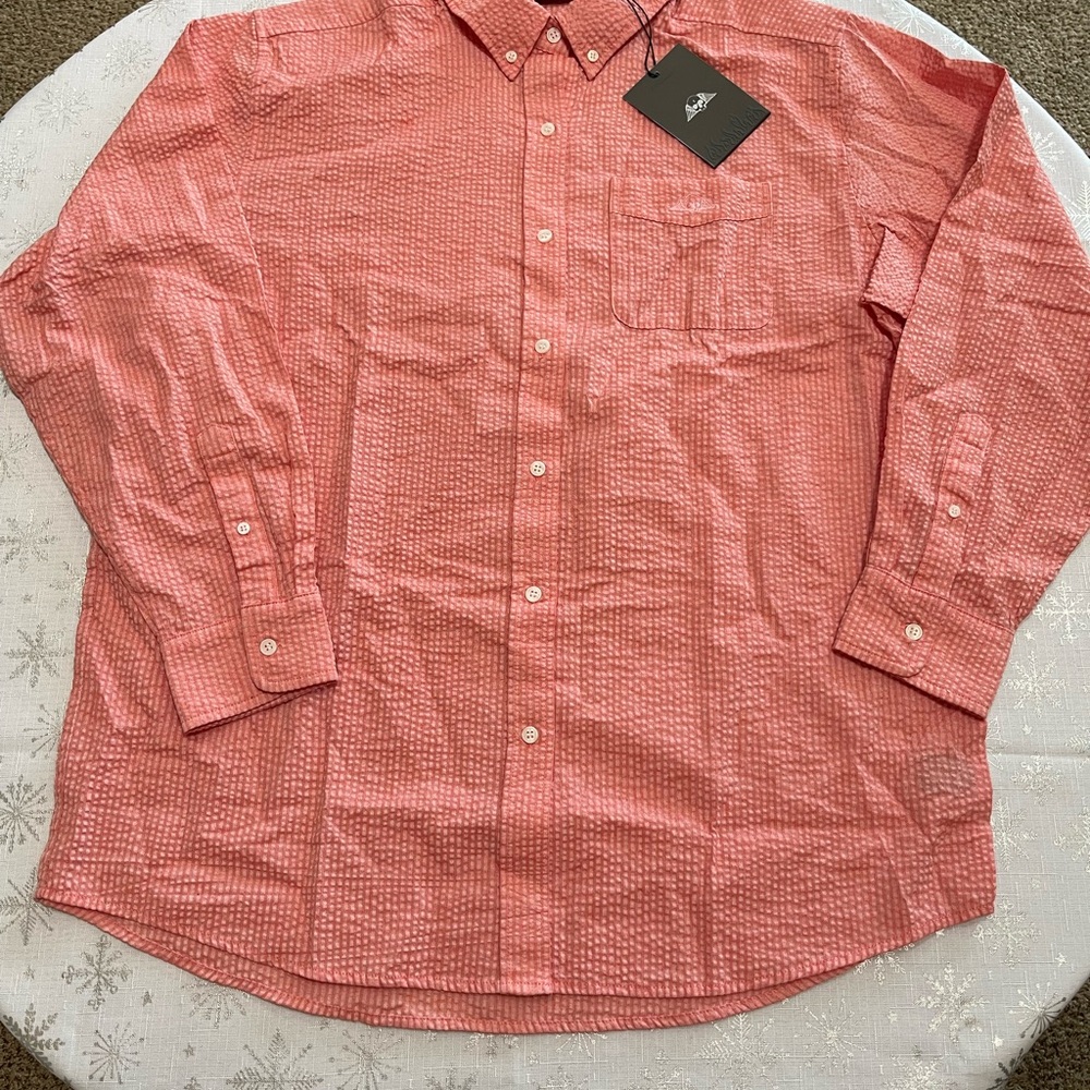 No Tomorrow Pink Casual Button Down Shirt